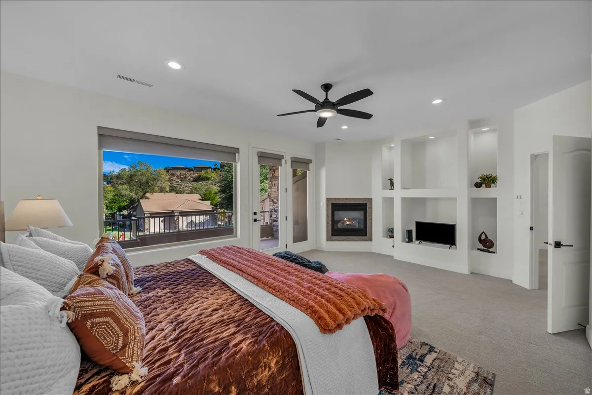 Upstairs family room used as a 4th bedroom
