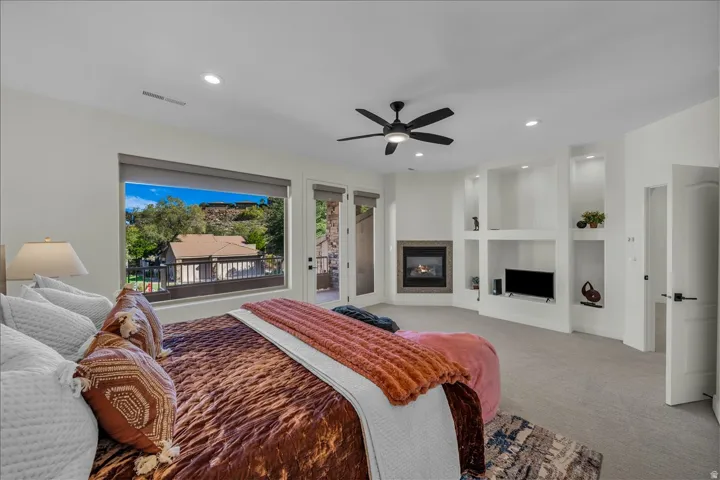 Upstairs family room used as a 4th bedroom