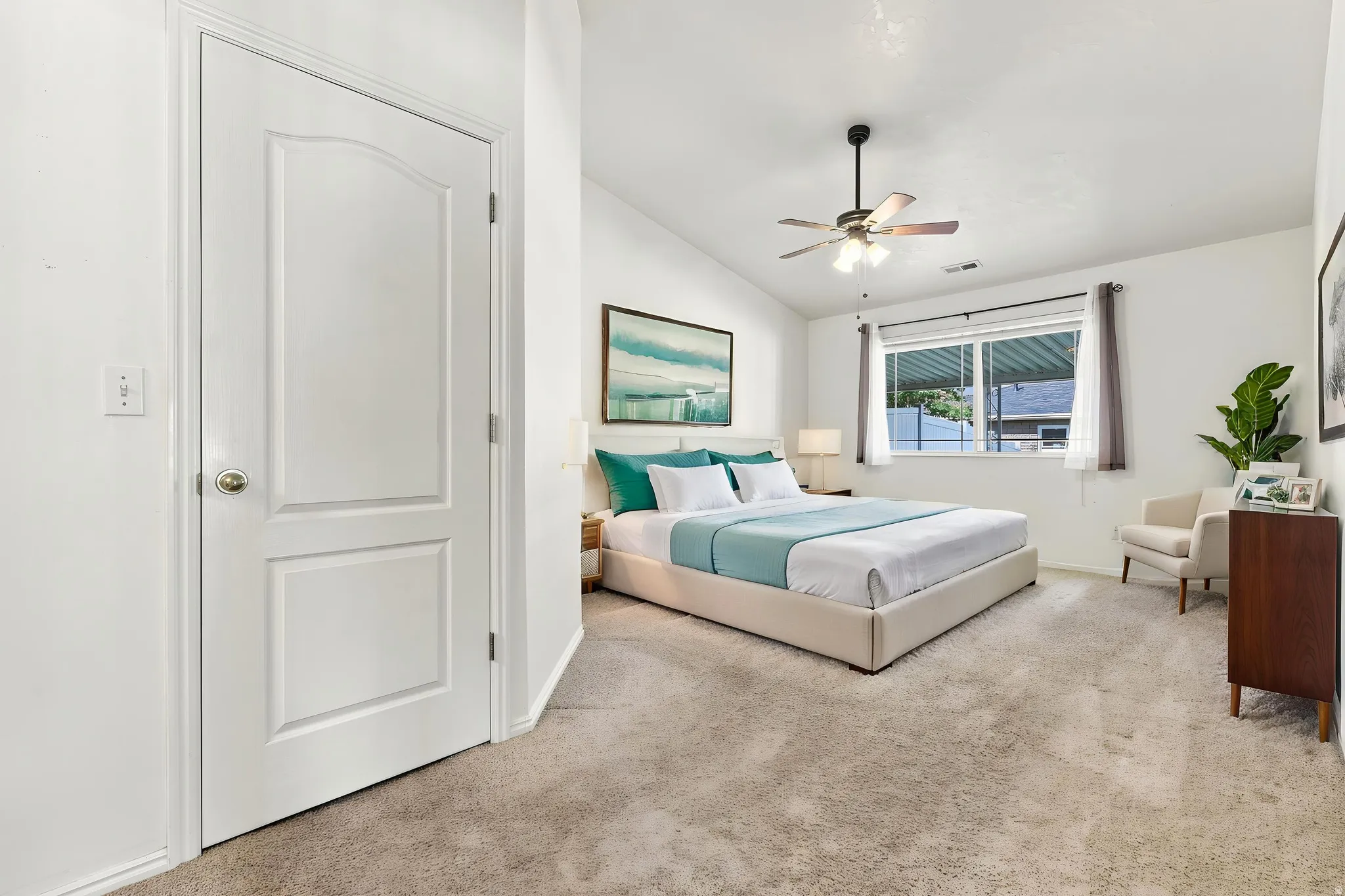 Virtually staged Master Room