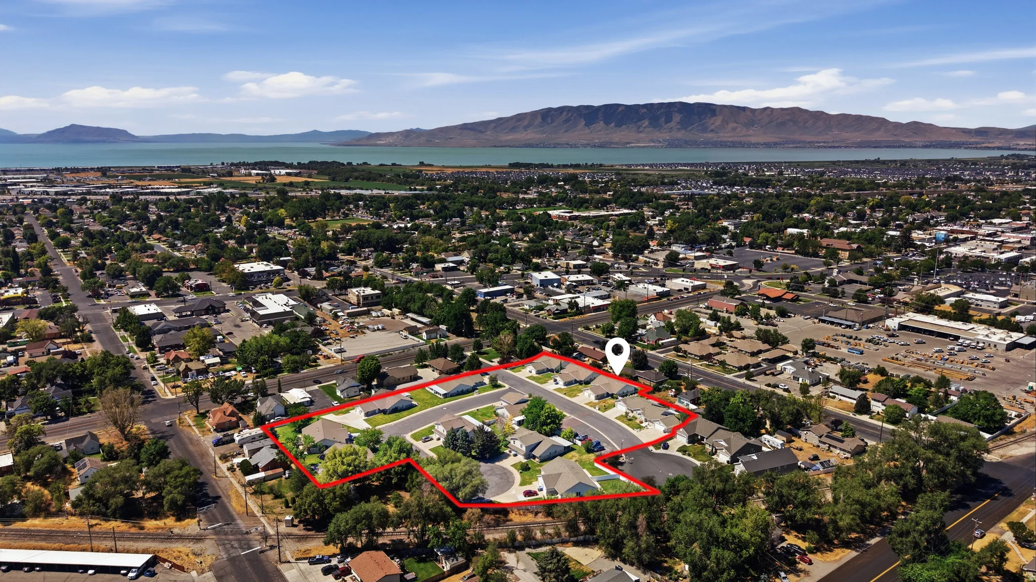 red outline is 55+ community, see pin for house