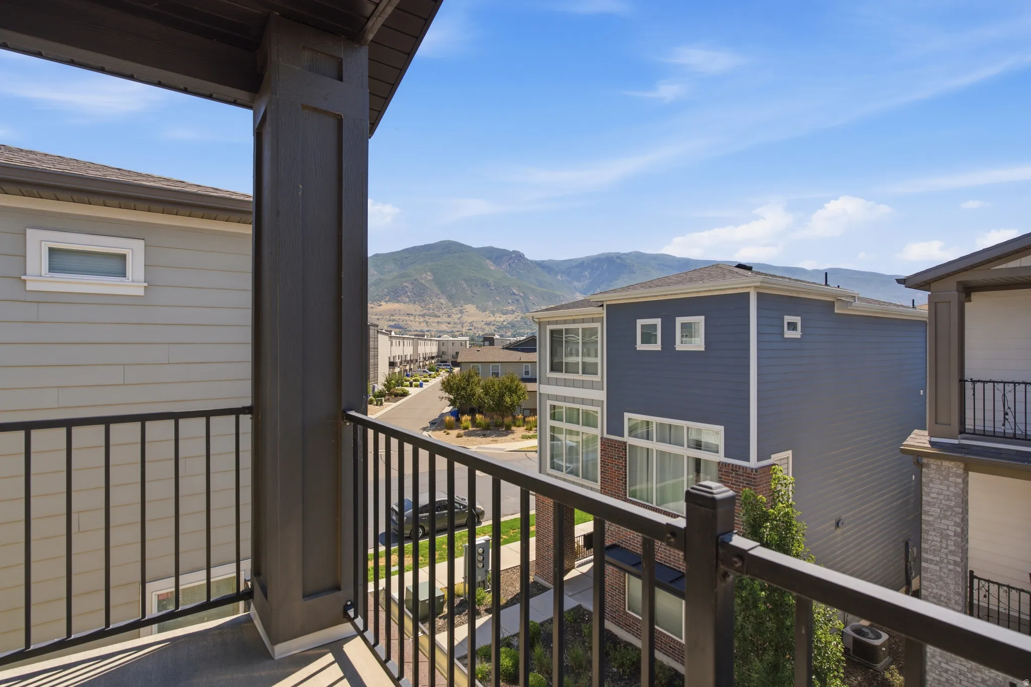 COVERED BALCONY with MOUNTAIN VIEWS