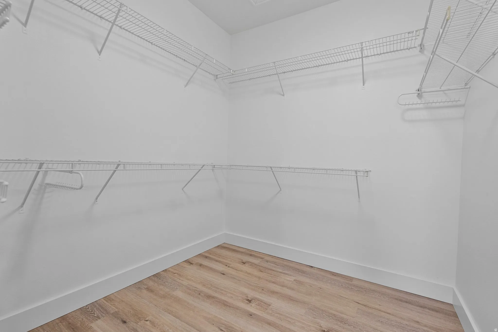 Spacious walk-in closet