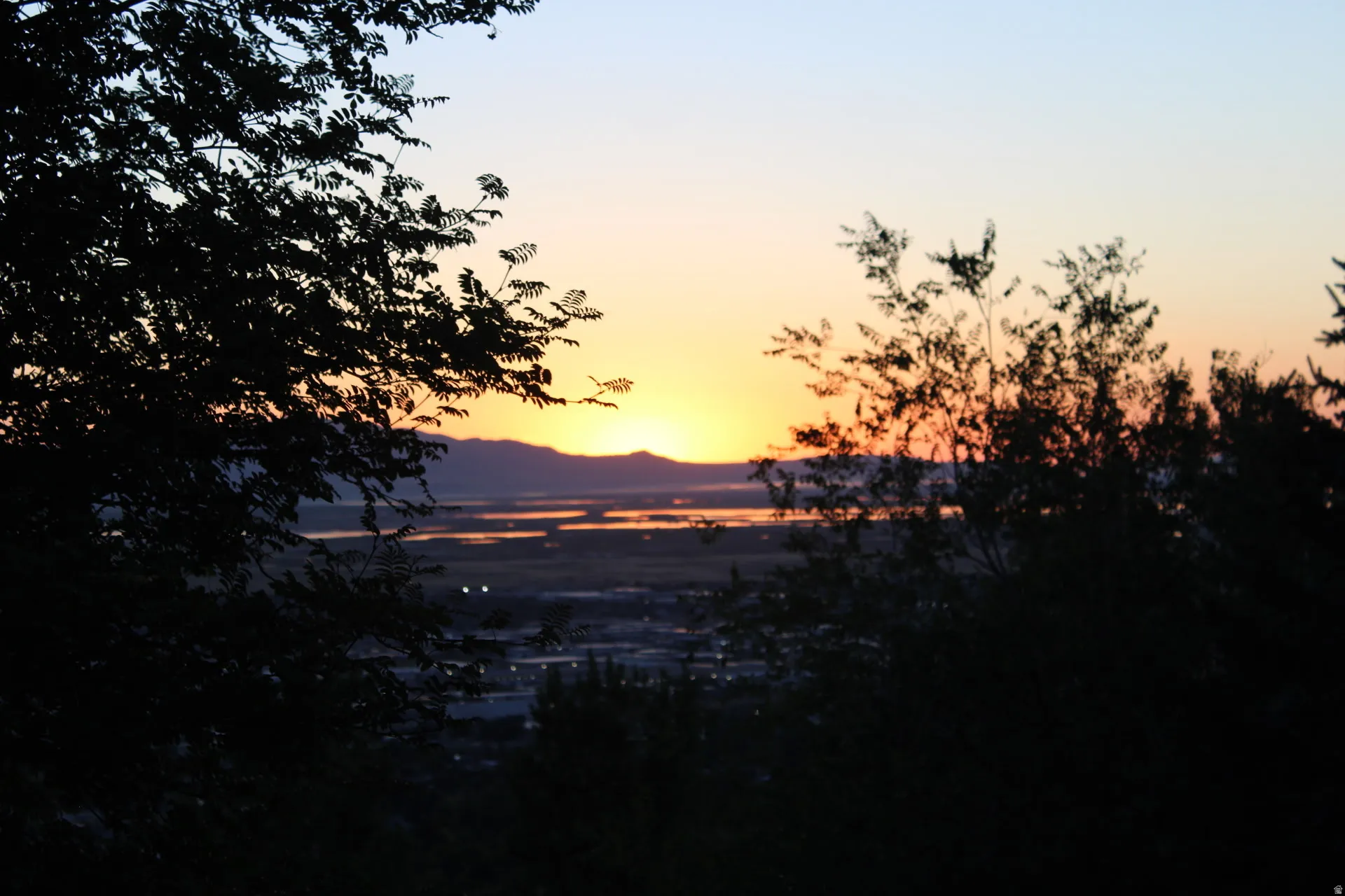 Sunset view from the lower deck.