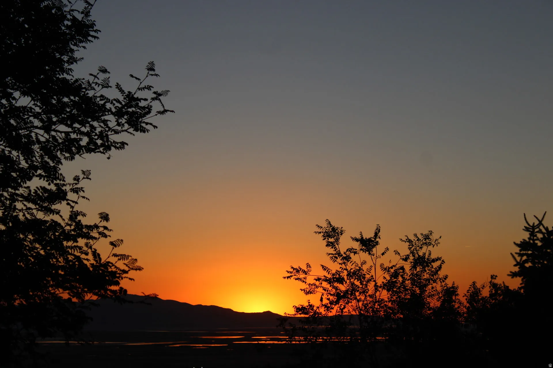 Sunset view from the lower deck.
