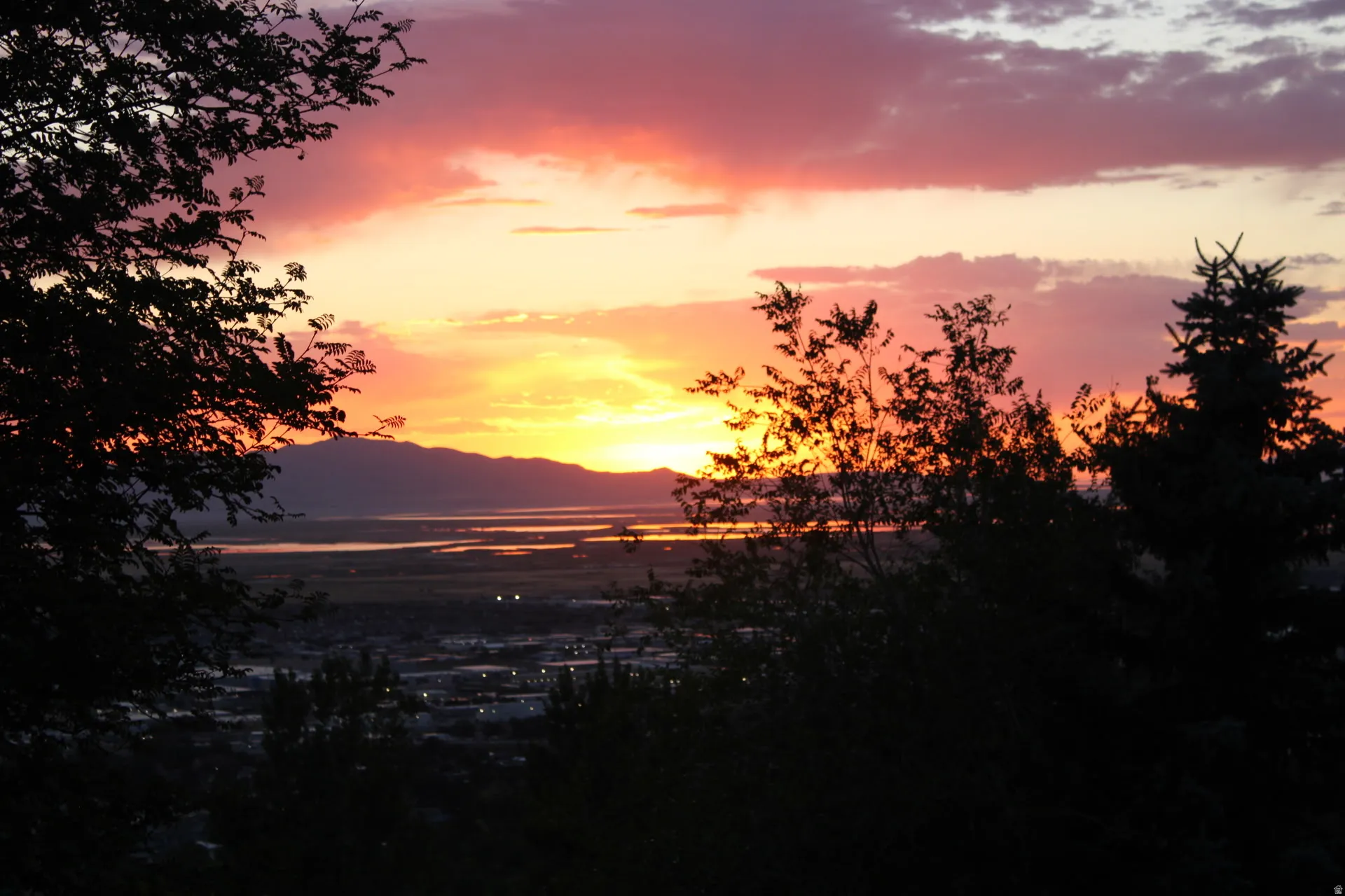 Sunset view from the lower deck.