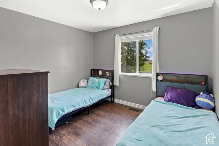 Bedroom with LVP Flooring