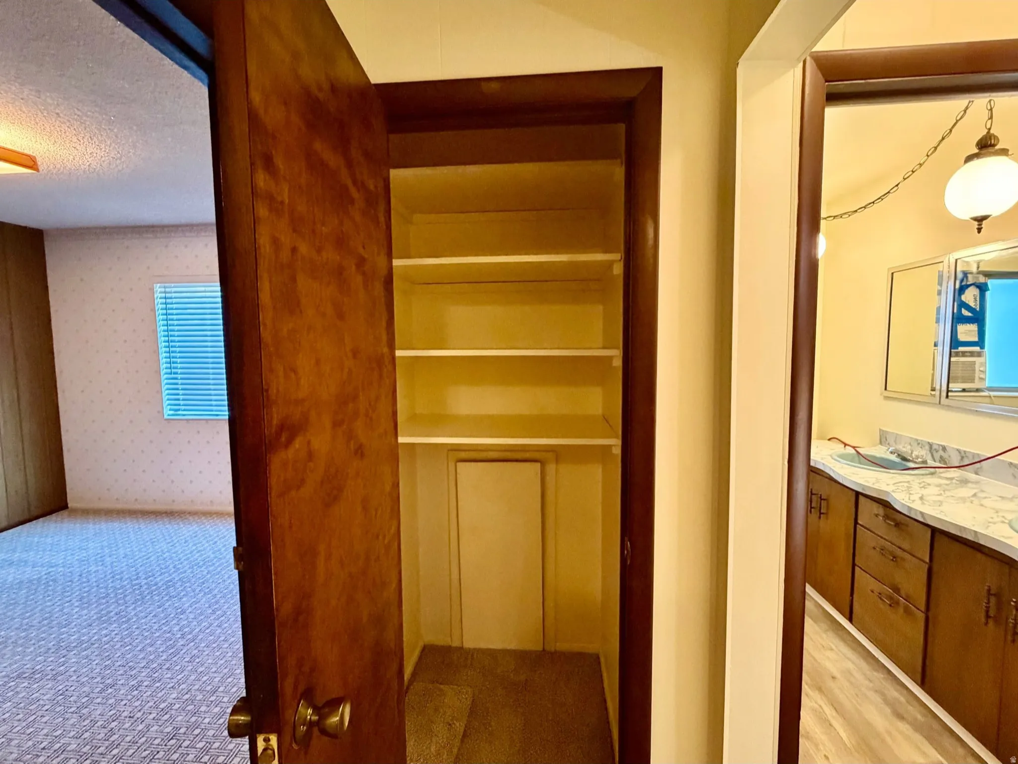 Built-in linen closet