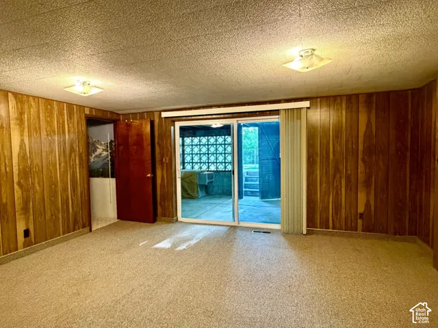 Family room with outdoor access to back yard