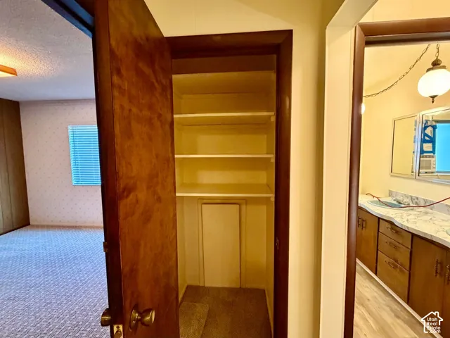 Built-in linen closet