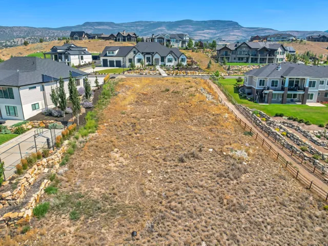 Gorgeous custom building lot showcasing views to the north along the front side of the property