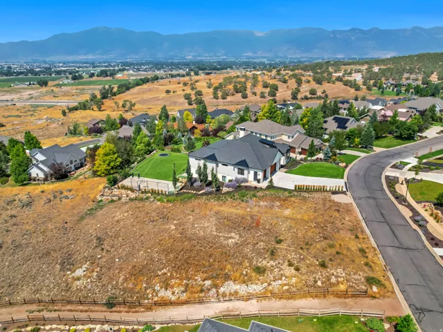 Aerial view looking west