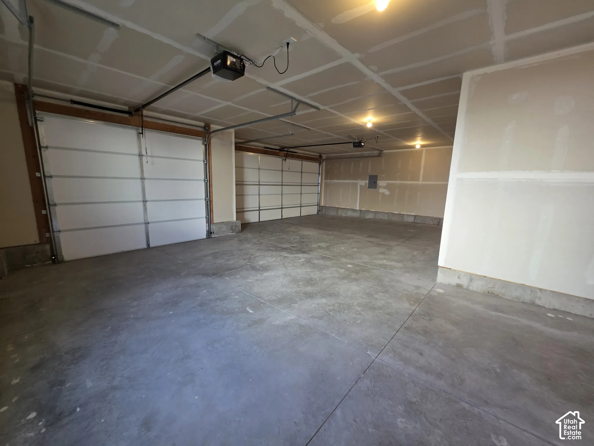 Two garage doors with automatic openers