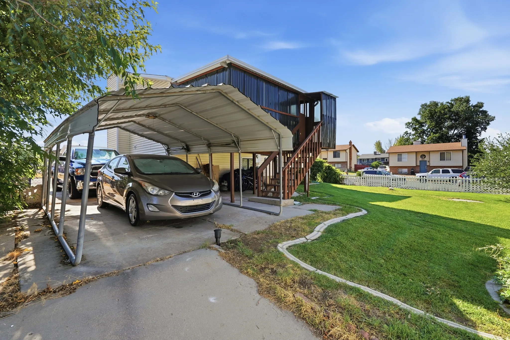 Carport offering covered parking