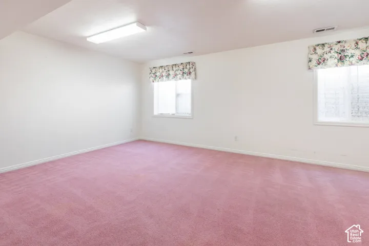 Spacious basement bedroom 3.  Large enough to be used as a family room.