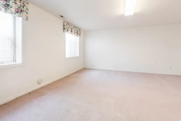Spacious Basement Bedroom  with large windows and closet