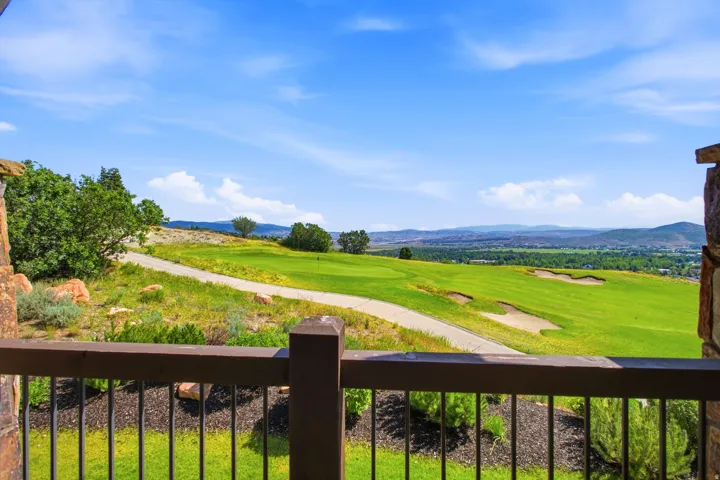 Private balcony offering expansive golf course frontage
