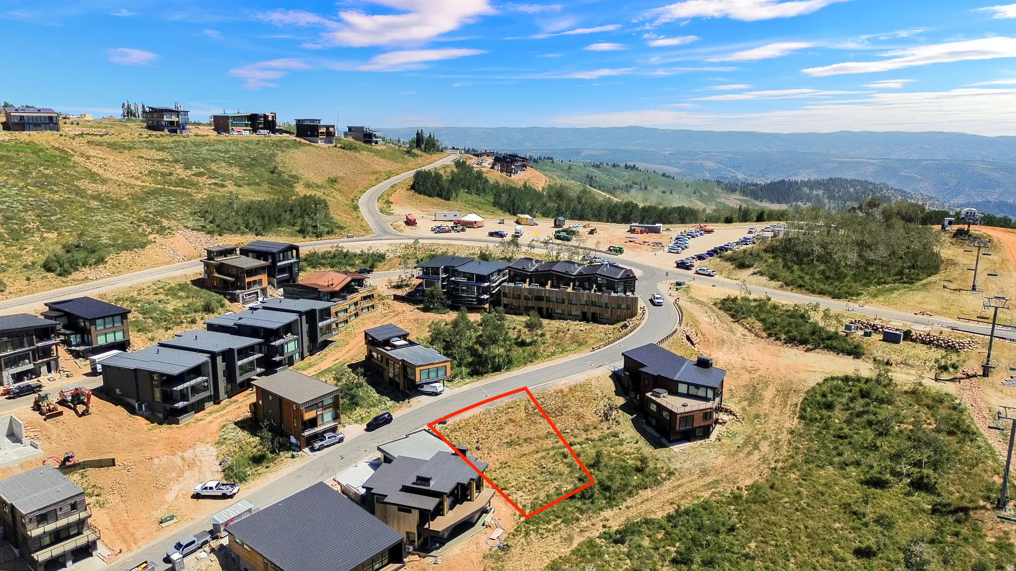 Approximant building lot location.