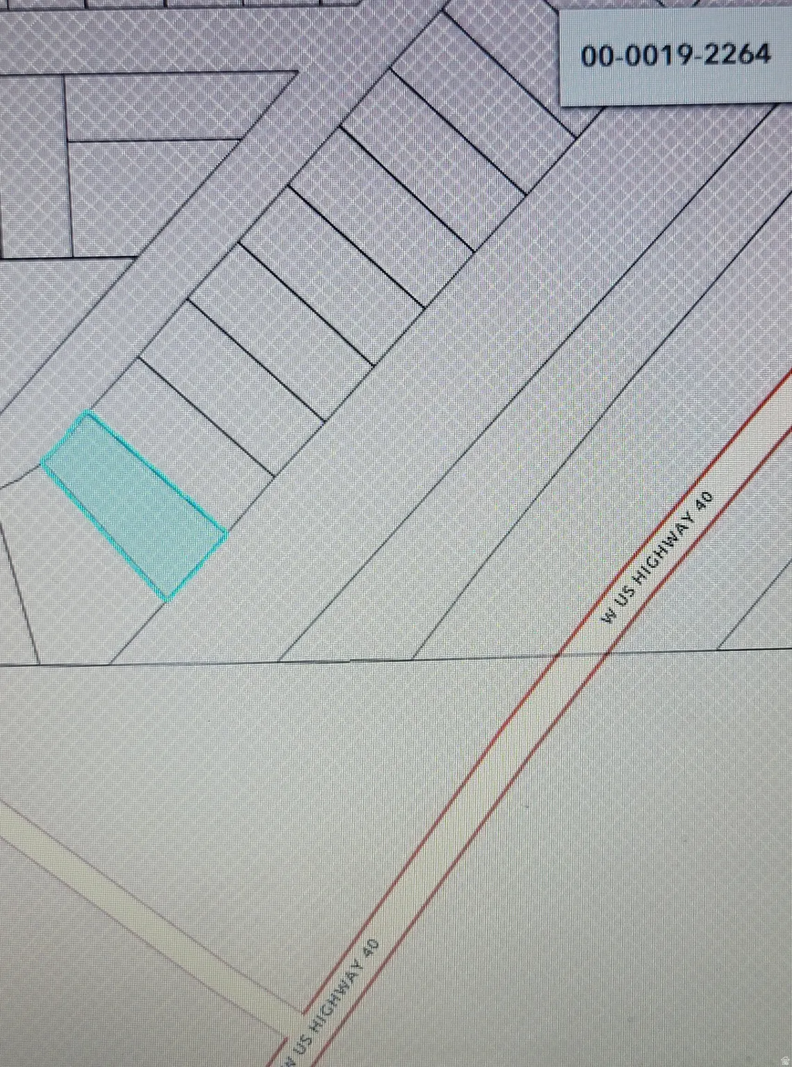 Property Parcel Map. Illustrating the property's boundaries and its relation to W US Highway 40