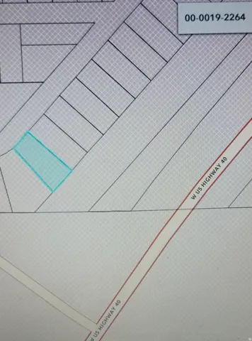 Property Parcel Map. Illustrating the property's boundaries and its relation to W US Highway 40