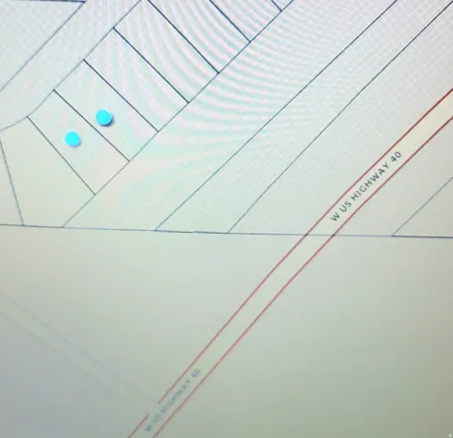 Plat Map. Illustrating property boundaries and the location of W US Highway 40