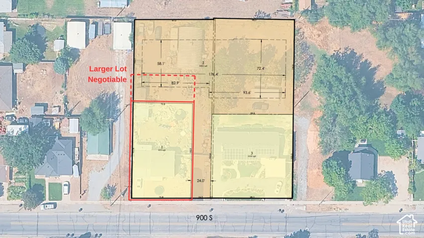 Property Survey. Illustrating property boundaries and potential lot configurations