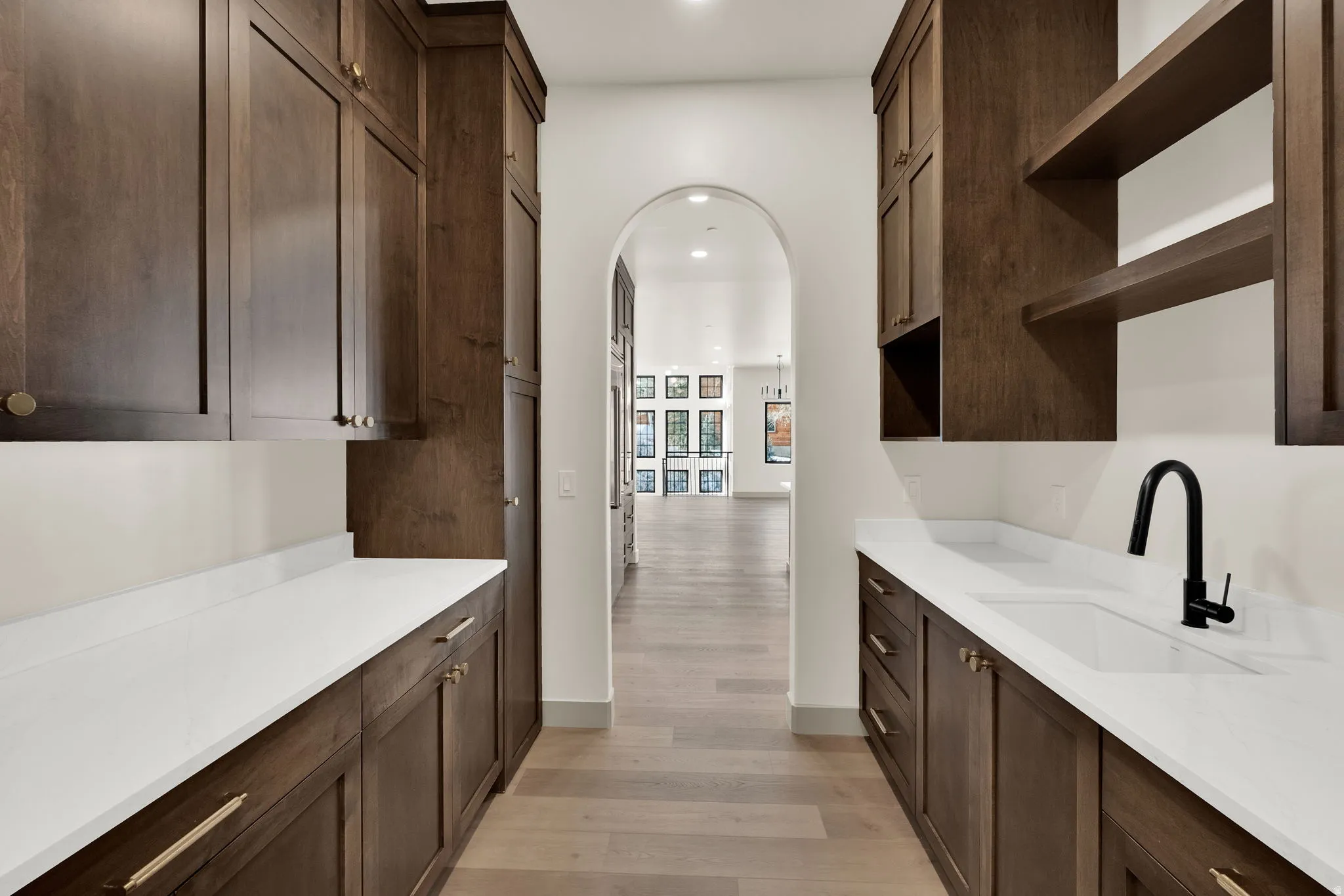 Convenient butler's pantry