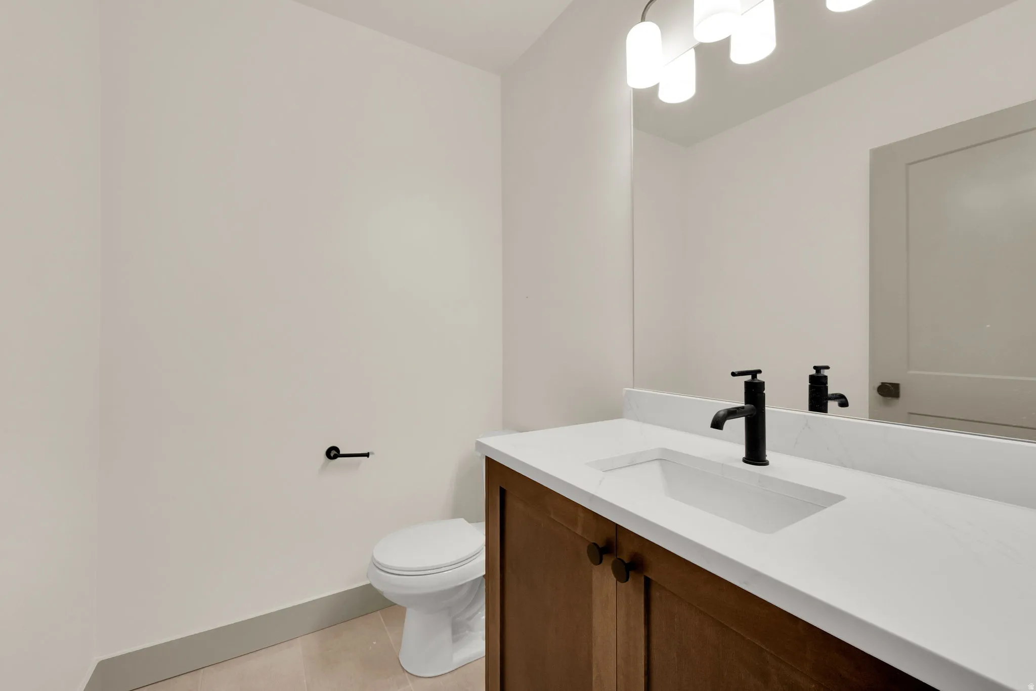 Basement half bath