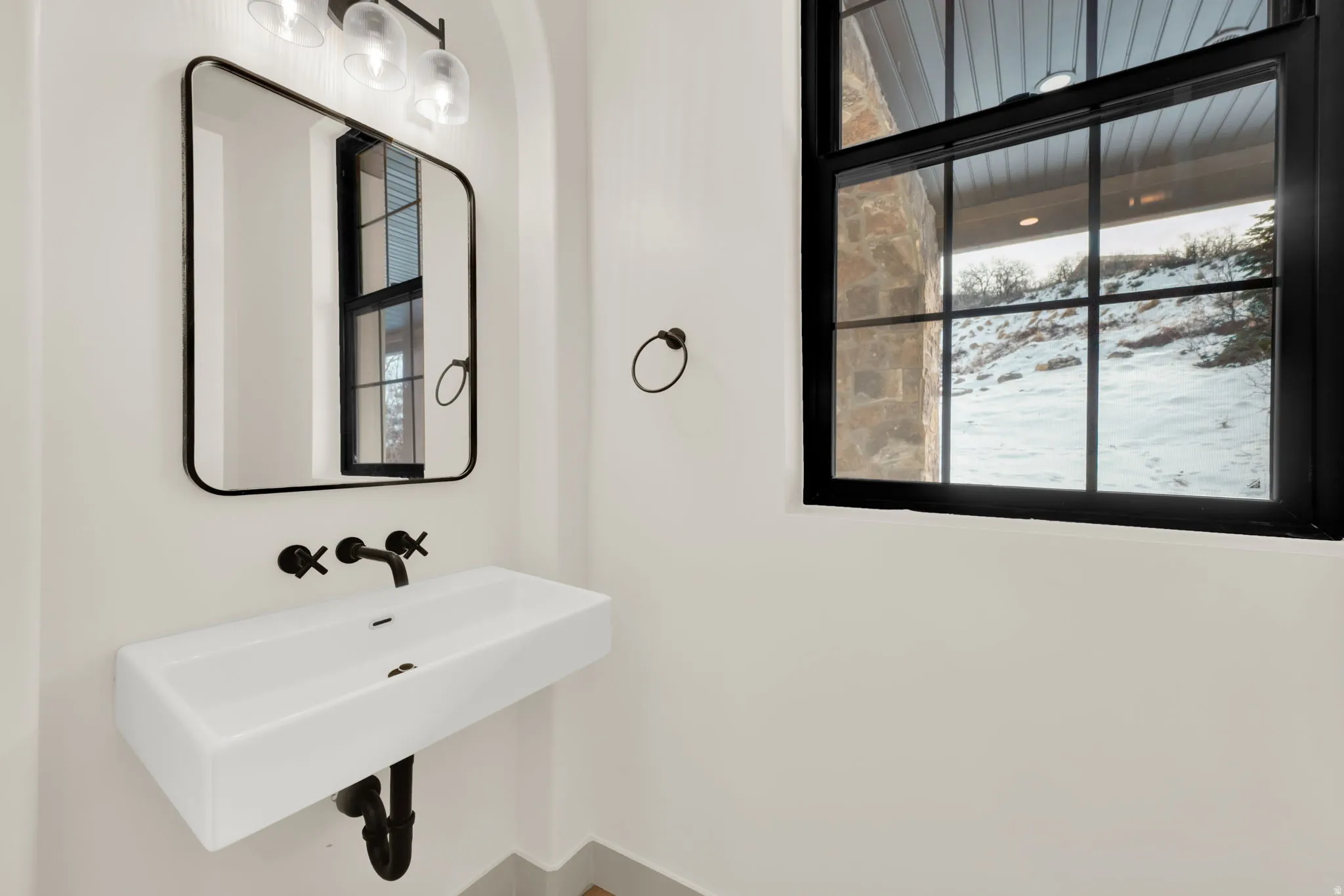 Half bath by office