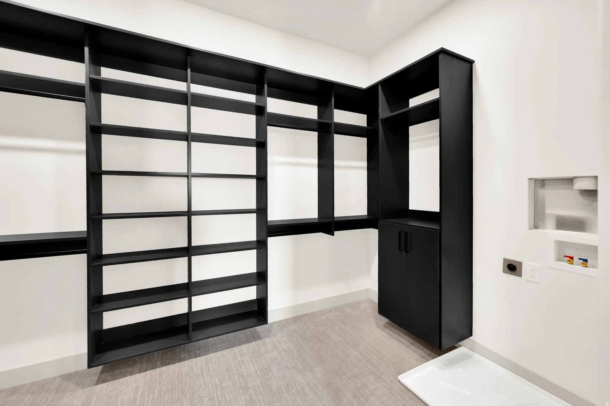 Master closet with laundry