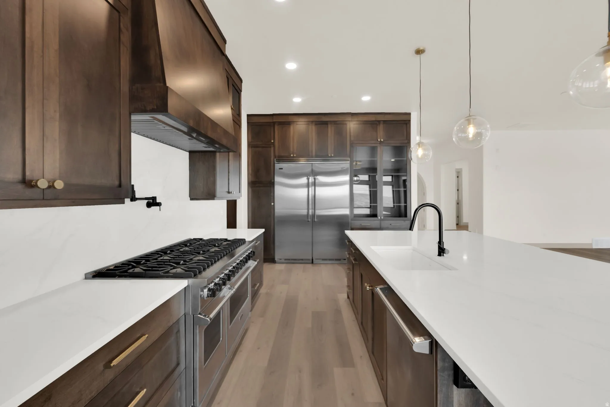Custom maple cabinetry
