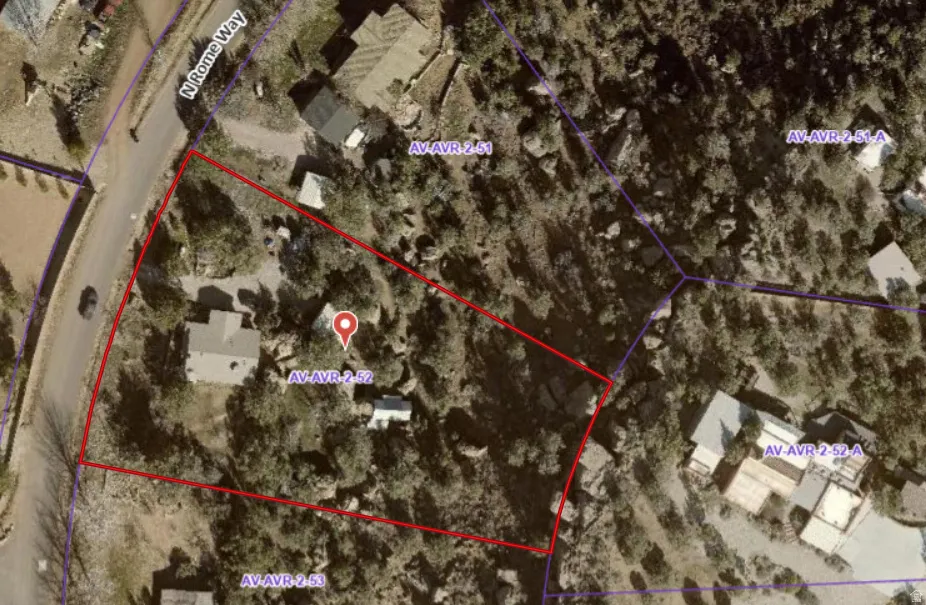Property Map. Illustrating the boundaries and identifying numbers of the property and surrounding parcels