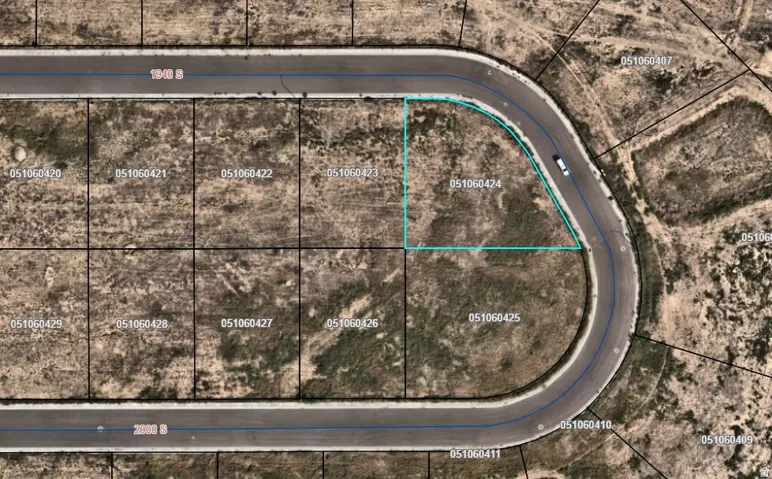 Plat Map. Illustrating property parcel boundaries and associated identification numbers