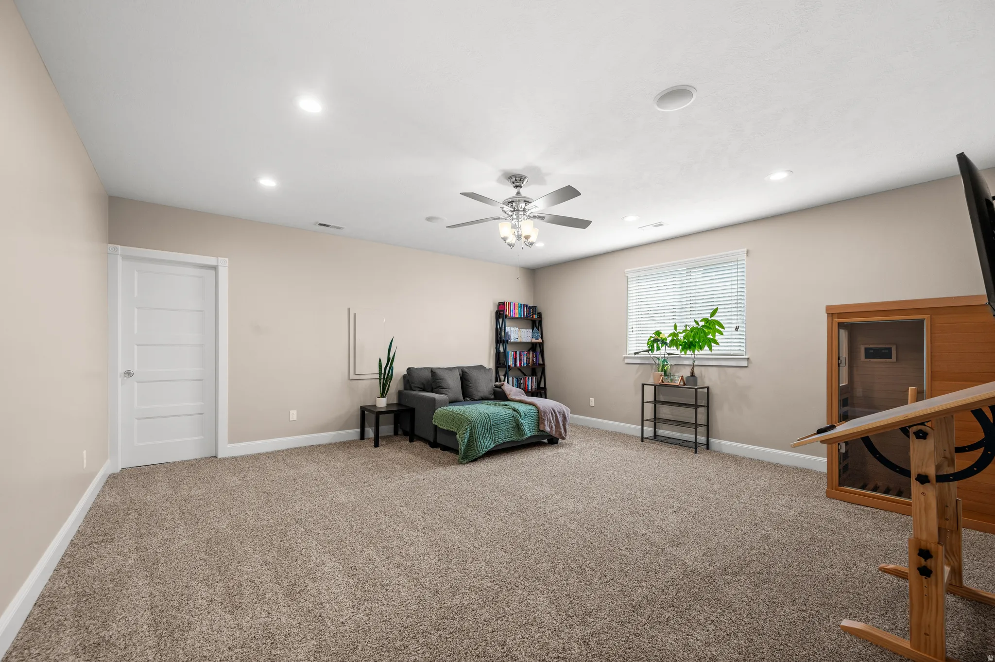 Comfort, space, and flexibility—all in one beautifully appointed bedroom.