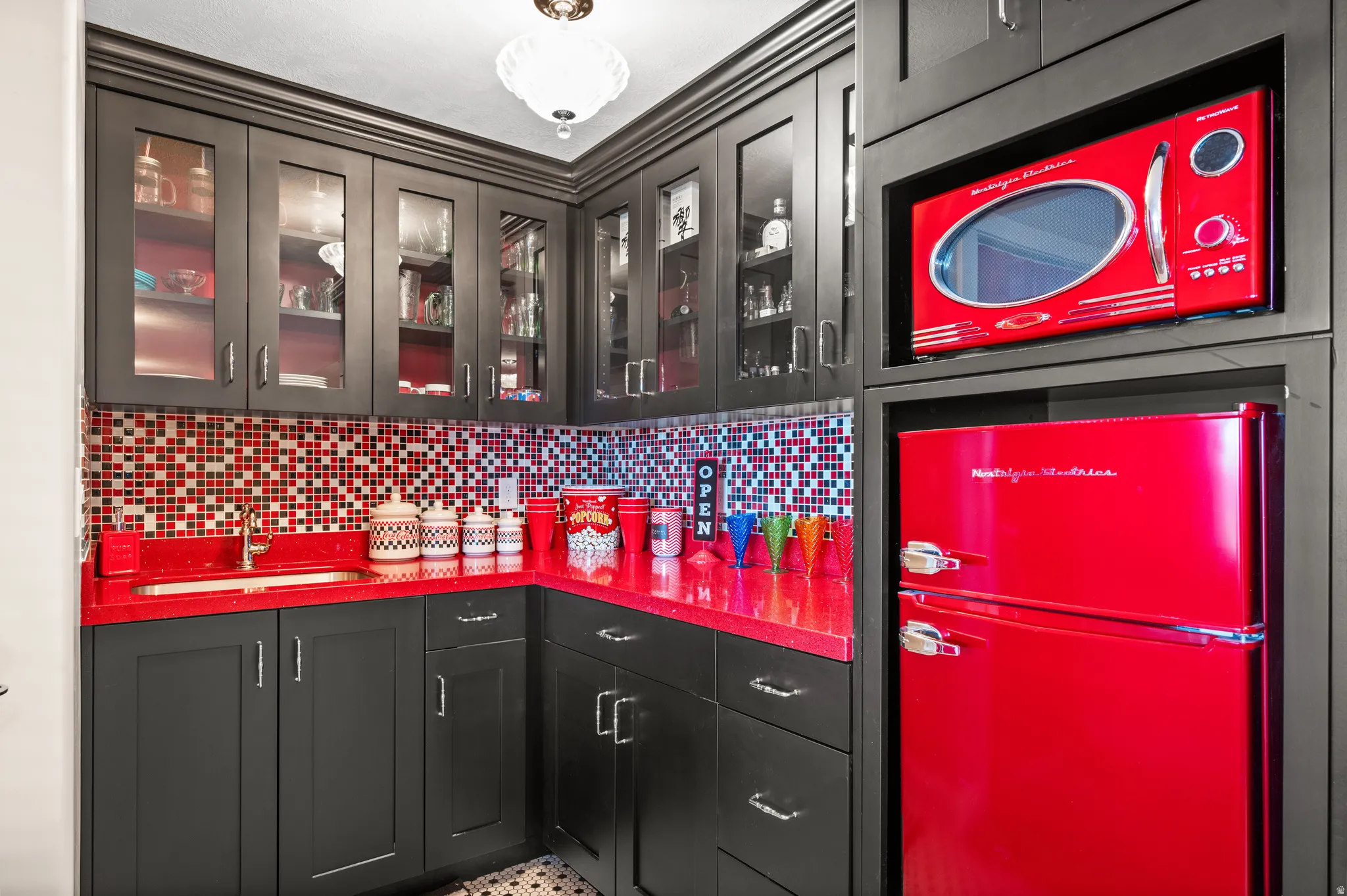 A dedicated home theater with its own candy room—bringing the magic of the movies home.