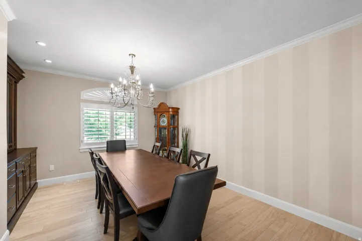 Experience the scale and flexibility of this beautifully designed dining space. The photo highlights the room without extra furniture for you to see how the room functions.