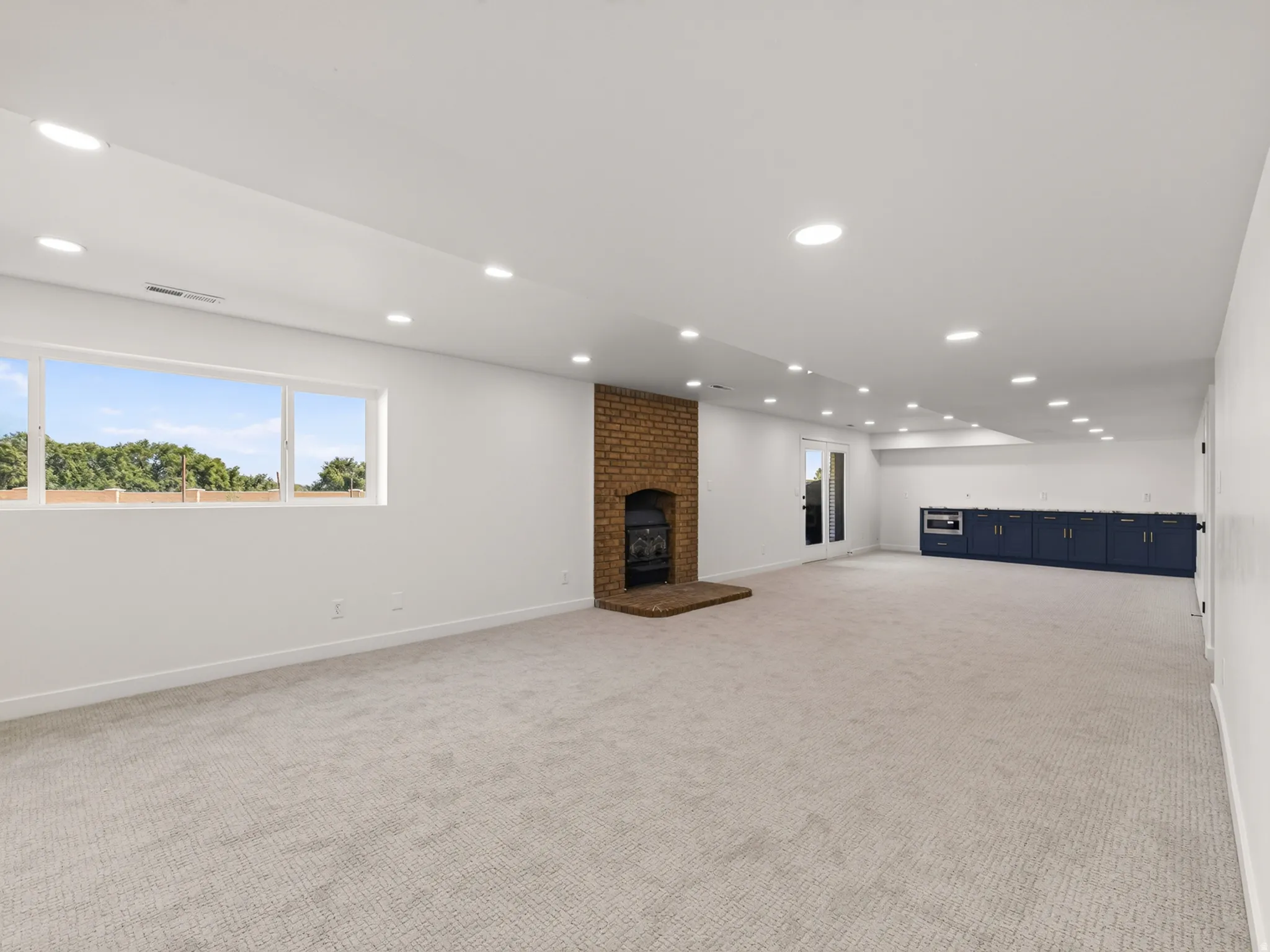 2nd fireplace in basement