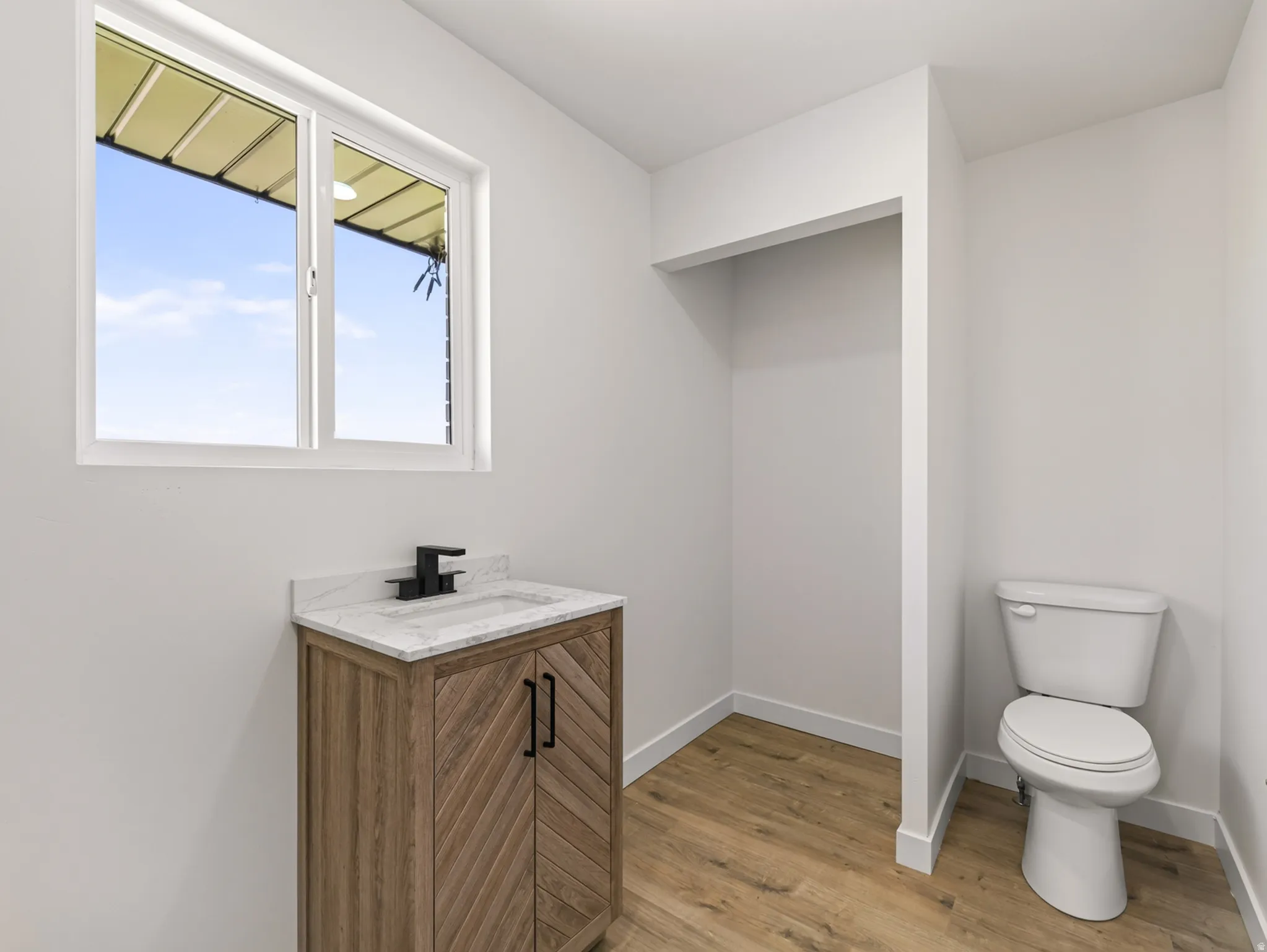 Combined half bath/laundry room