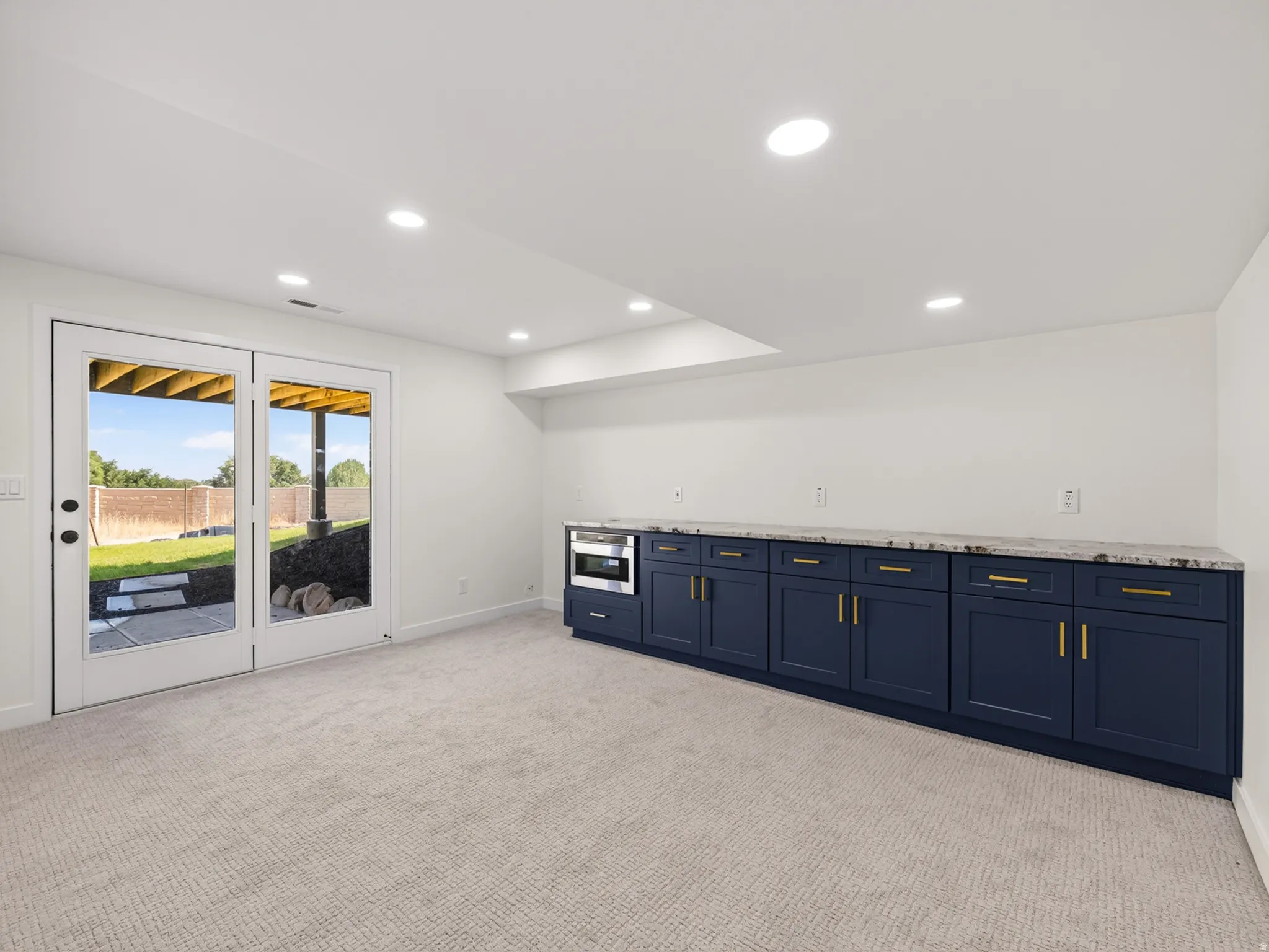 Snack bar in basement
