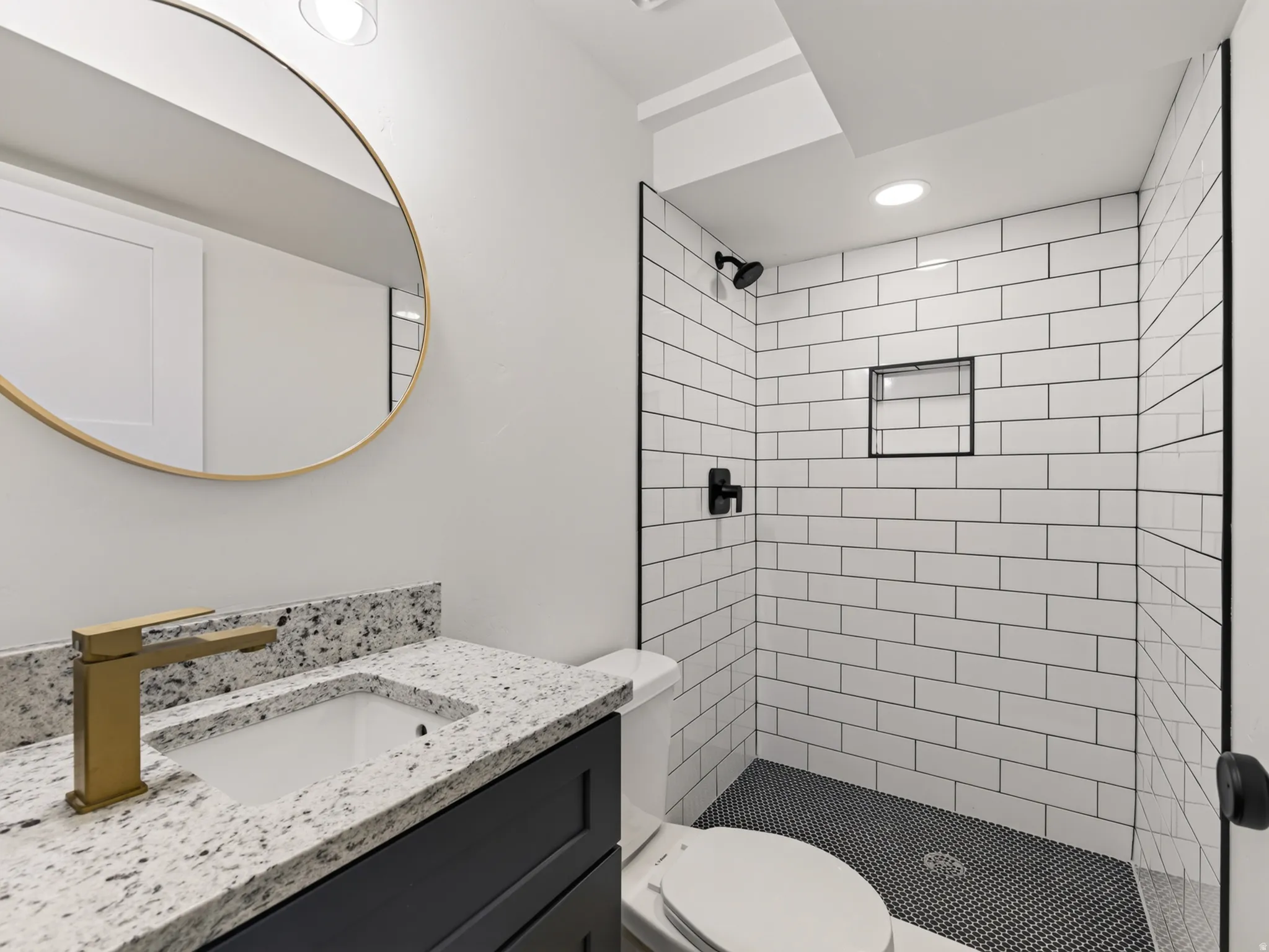Bathroom with walk-in shower