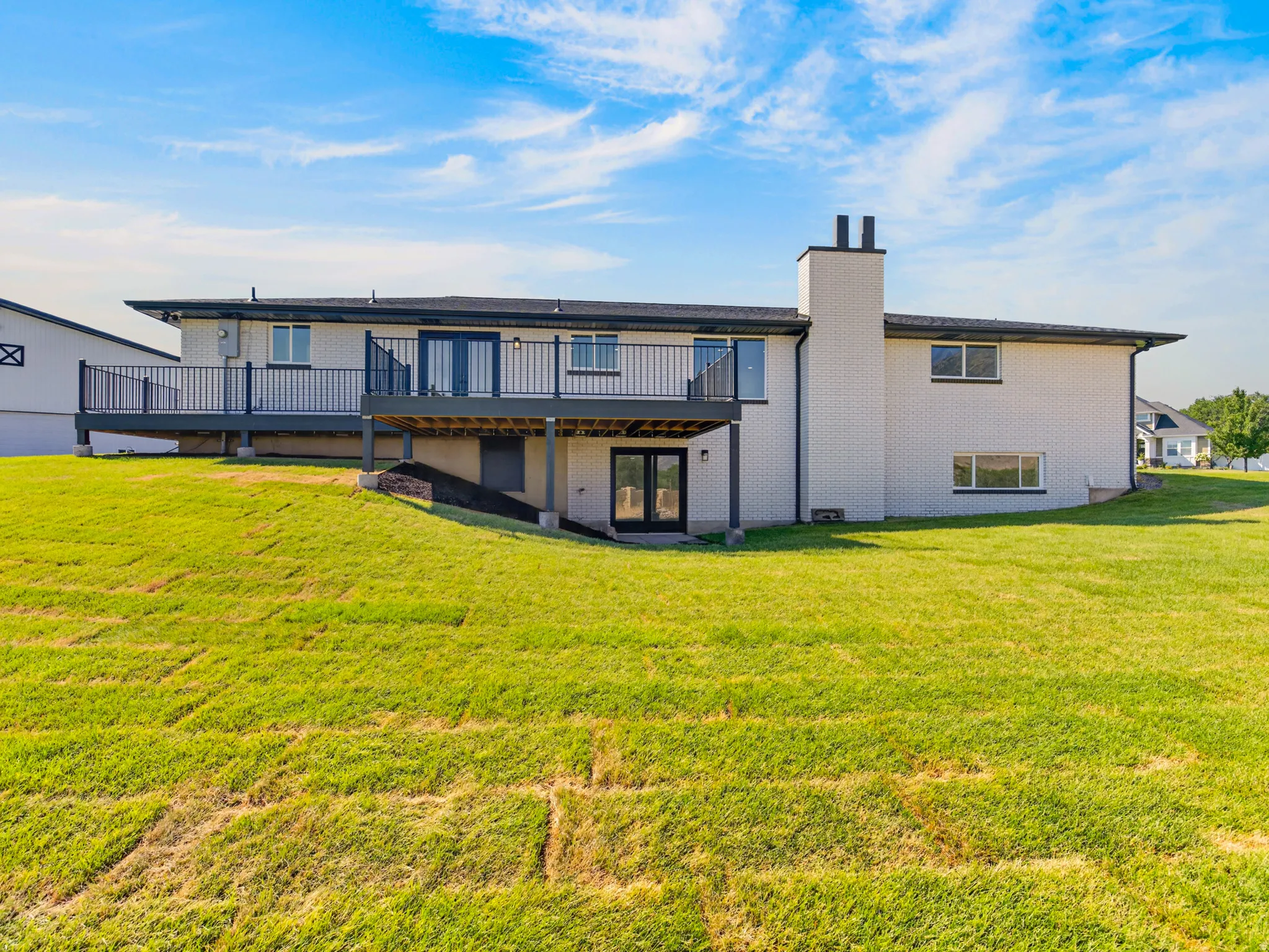 Rear view of home