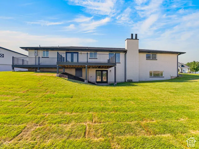 Rear view of home