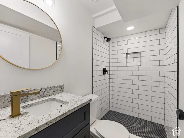Bathroom with walk-in shower