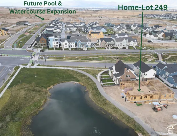 Aerial of actual Waterfront location