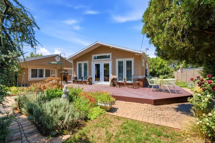Expansive rear decking with patio access