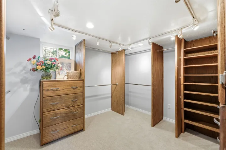 Bedroom that sellers made into closet with built-ins