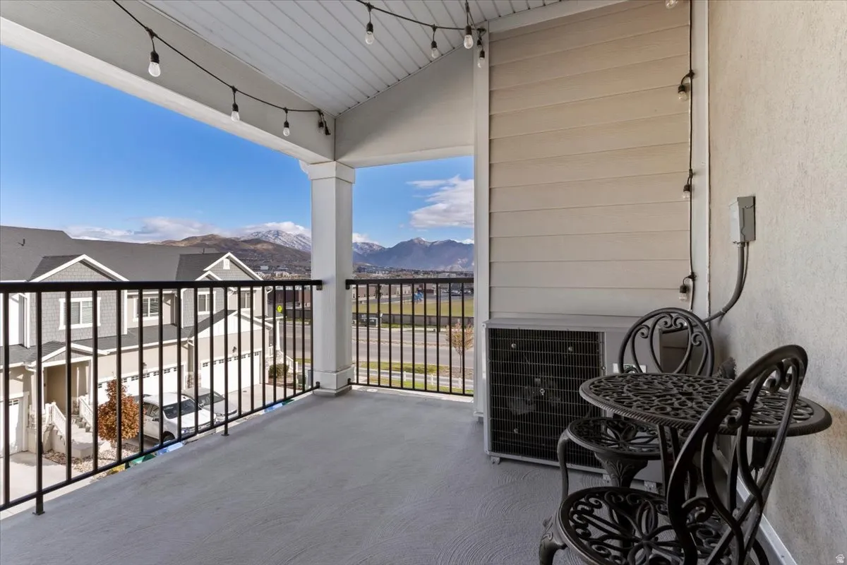 Covered balcony