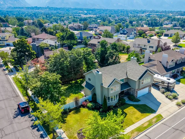 Aerial perspective showing lot