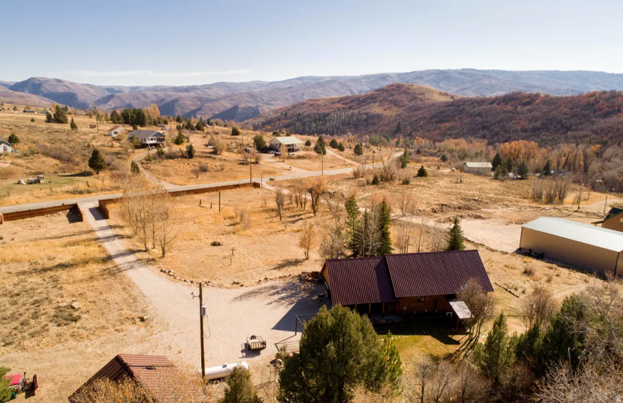 Mountainous terrain with natural landscaping