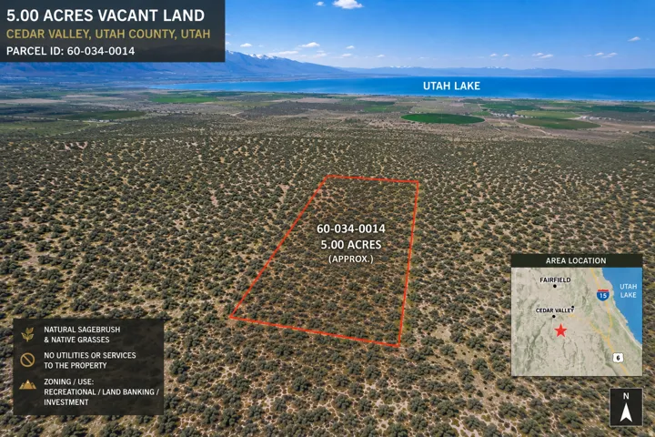 5.00 acres of vacant land featuring natural sagebrush and native grasses
