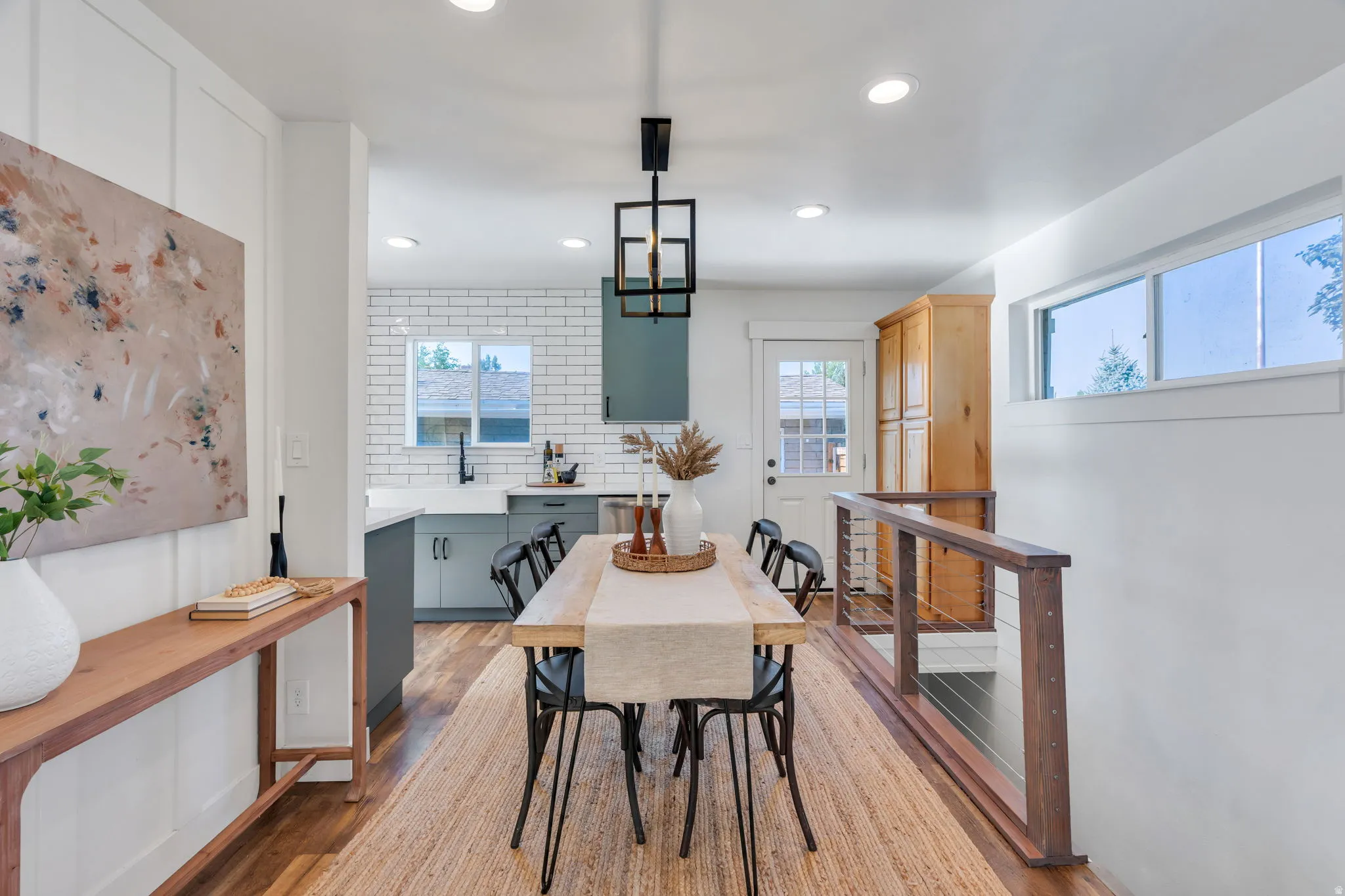 Open-concept dining